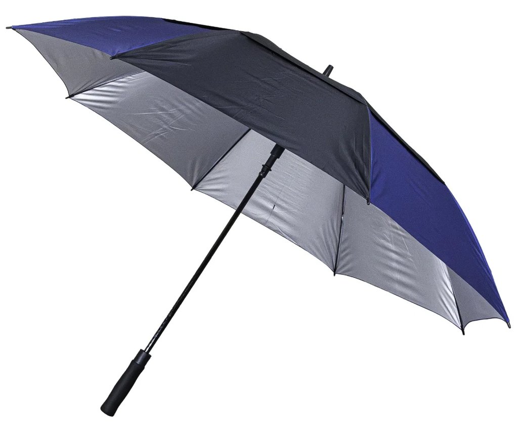Longridge 62" Windproof UV deštník, černý/tmavě modrý