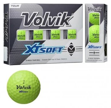 Volvik XT Soft golfové míčky (12 míčků), zelené