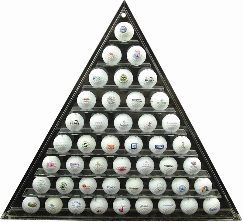 Longridge 45 Ball Pyramid Display Rack police