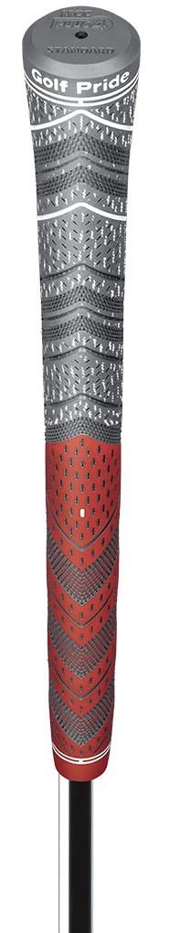 Golf Pride MCC Cord Plus4 grip, STANDARD, šedo/červený