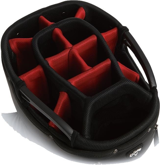 Callaway Aqua Dry cart bag, červeno/bílo/černý
