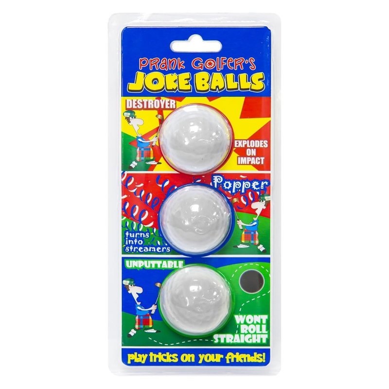 Longridge Prank Golfer’s Joke Balls vtipné golfové míčky, 3ks