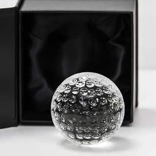 Longridge Crystal Golf Ball Paper Weight Trophy těžítko