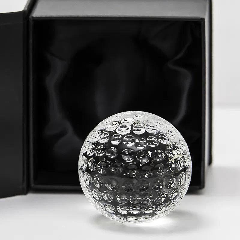 Longridge Crystal Golf Ball Paper Weight Trophy těžítko