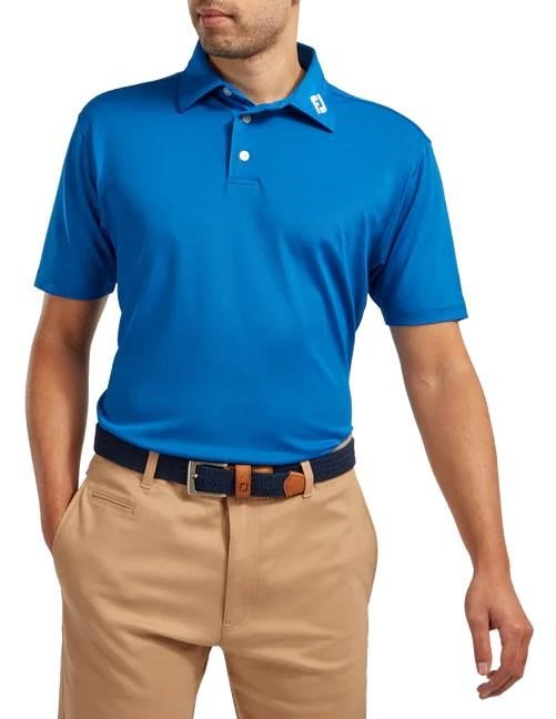 FootJoy Stretch Pique Solid pánské polo, cobalt