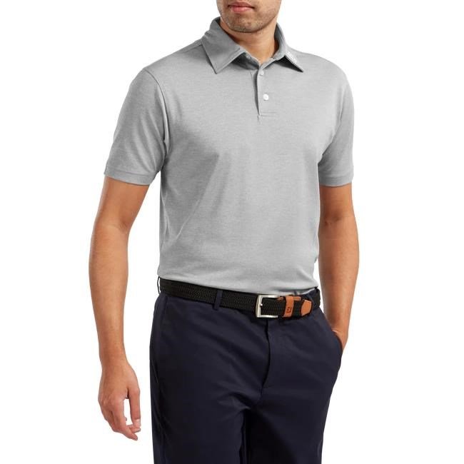 FootJoy Stretch Pique Solid pánské polo, šedé