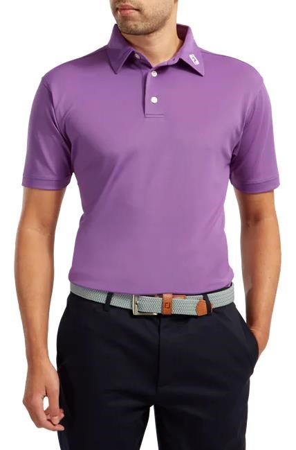 FootJoy Stretch Pique Solid pánské polo, fialové