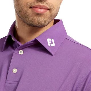 FootJoy Stretch Pique Solid pánské polo, fialové