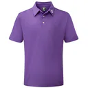 FootJoy Stretch Pique Solid pánské polo, fialové