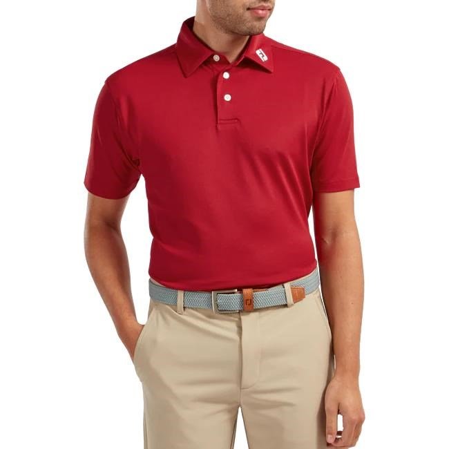 FootJoy Stretch Pique Solid pánské polo, červené