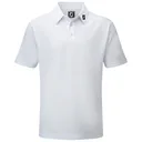 Footjoy Stretch Pique Solid dětské polo, bílé