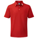 Footjoy Stretch Pique Solid dětské polo, červené