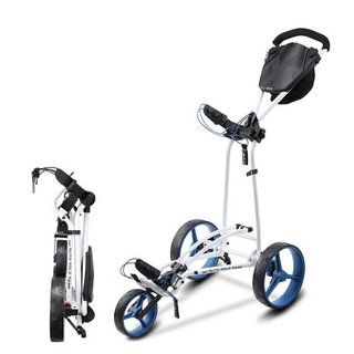 Big Max Autofold FF manuální vozík, bílo/modrý