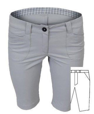Tony Trevis Slim Fit dámské kraťasy, bílé