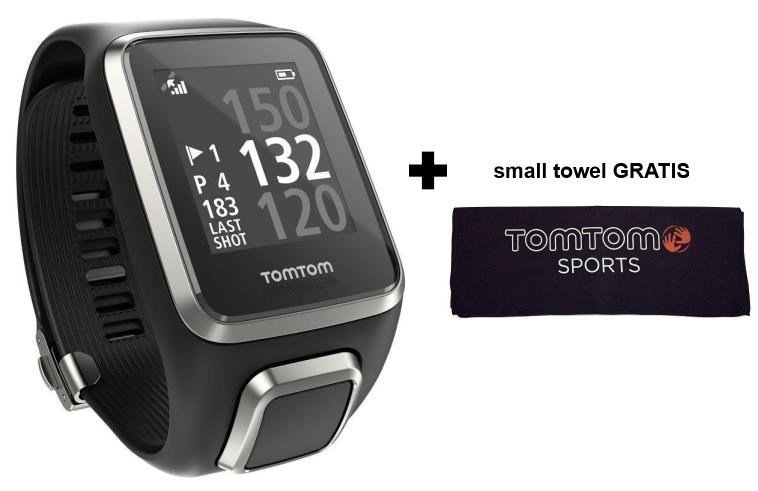 TomTom Golfer 2 GPS golfové hodinky, černé, řemínek vel. S