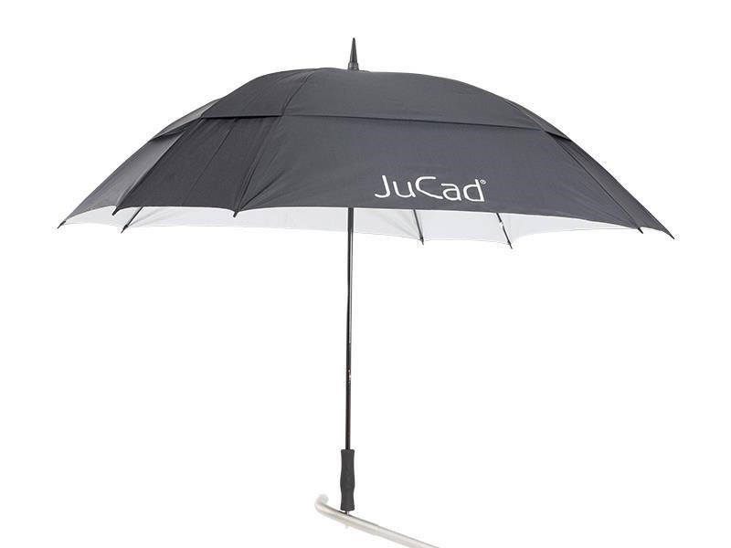 JuCad Windproof deštník 68" s pinem, černý