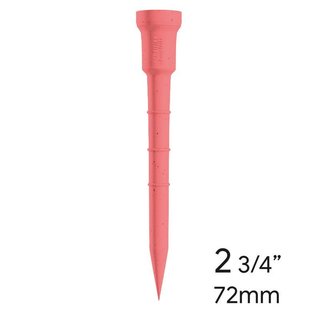 Lignum Tee plastová týčka 72mm, 12ks, růžová