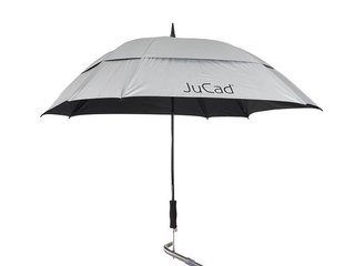 JuCad teleskopický golfový deštník 68" Windproof s PINem, stříbrný (UV ochrana)