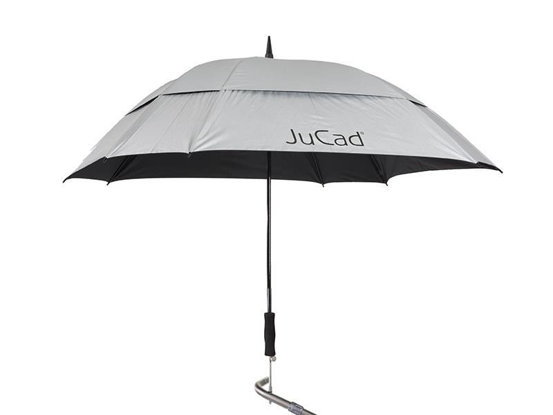 JuCad teleskopický golfový deštník 68" Windproof s PINem, stříbrný (UV ochrana)