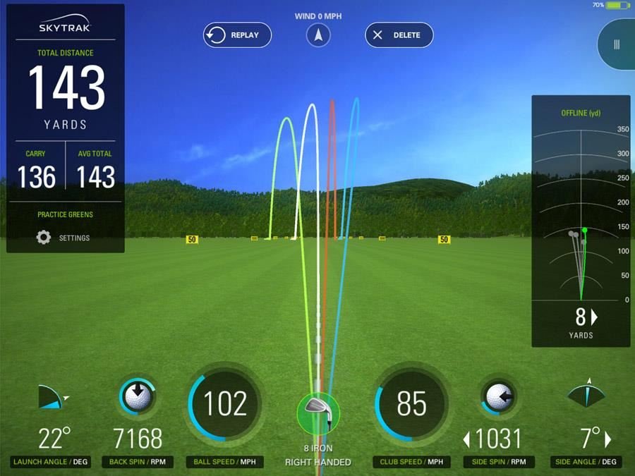 SkyTrak Launch Monitor domácí simulátor