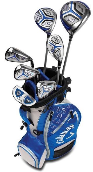 Callaway XJ3 Blue dětský golfový set, 135-155cm