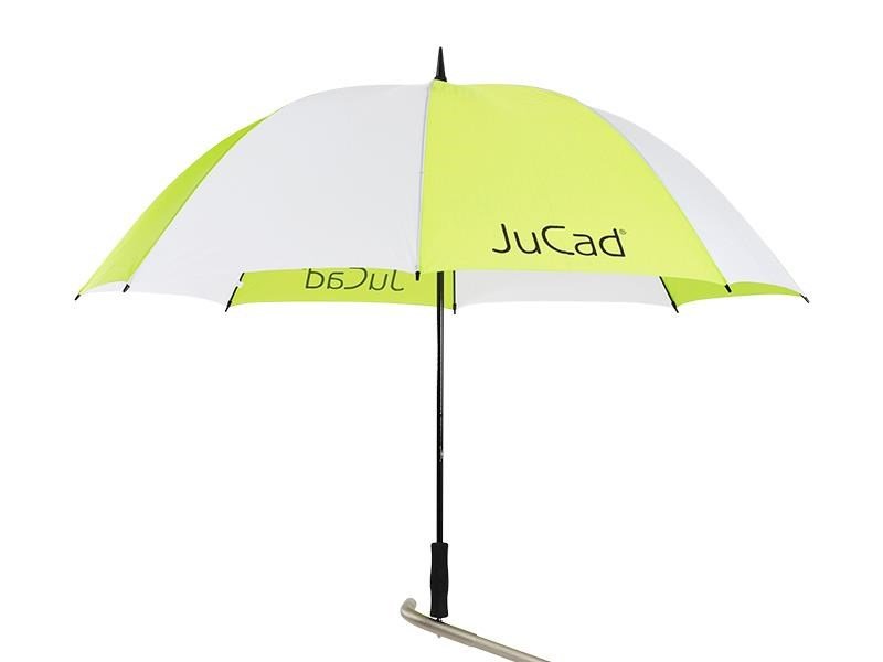JuCad umbrella deštník 68" s pinem, bílo/zelený