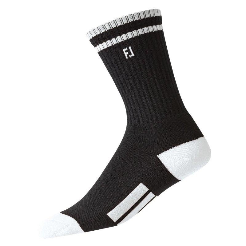 FootJoy ProDry Crew dětské ponožky, 1pár, černo/bílé