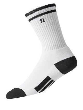 FootJoy ProDry Crew dětské ponožky, 1pár, bílo/černé