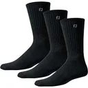 FootJoy ComfortSof Crew pánské ponožky, 3páry, černé
