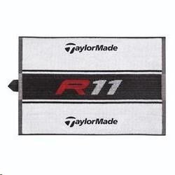 TaylorMade R11 Cart Towel, black, white, red