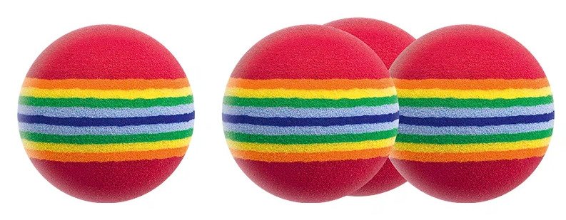 Longridge Multi-Coloured Foam pěnové tréninkové míčky, 6ks