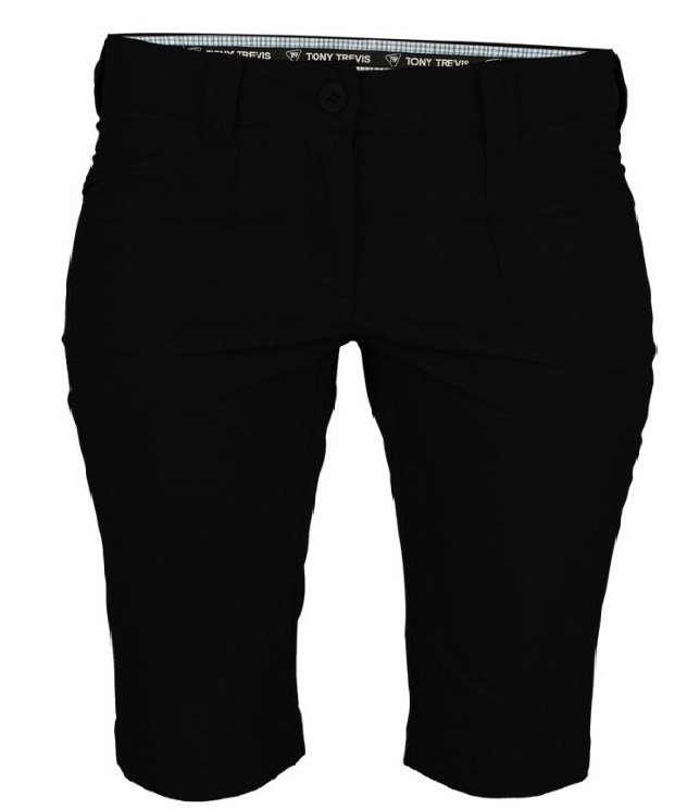 Tony Trevis slim fit dámské kraťasy, černé