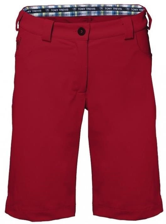 Tony Trevis slim fit dámské kraťasy, tmavě červené