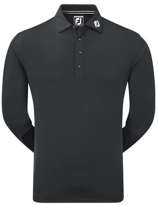 FootJoy Thermocool Self pánské polo s dlouhým rukávem, černé