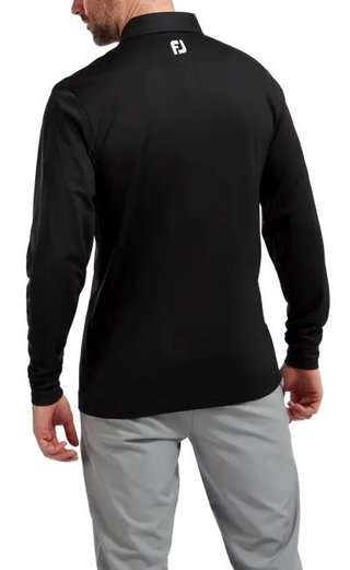 FootJoy Thermocool Self pánské polo s dlouhým rukávem, černé