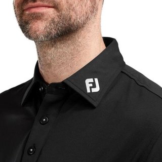 FootJoy Thermocool Self pánské polo s dlouhým rukávem, černé
