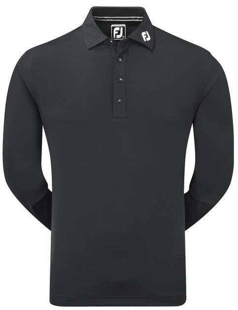 FootJoy Thermocool Self pánské polo s dlouhým rukávem, černé