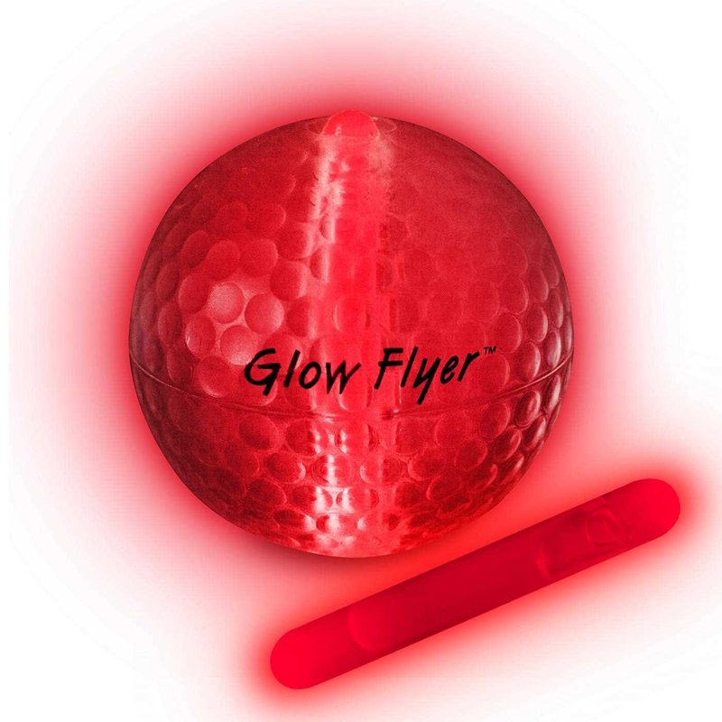 Masters Golf Glow Flyer svítící golfový míček, červený