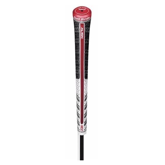 Golf Pride Multicompound Classic Align grip, Midsize, bílo/červeno/černý
