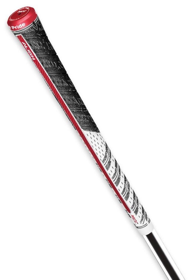 Golf Pride Multicompound Classic Align grip, Midsize, bílo/červeno/černý