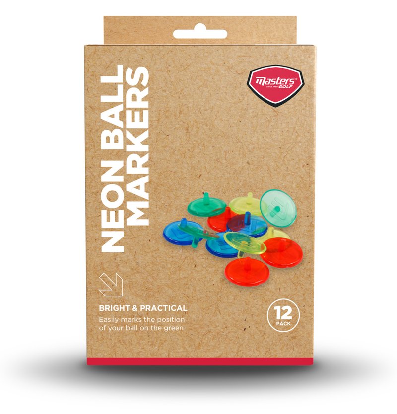 Masters Golf Neon Ball Markers markovátka, 12ks