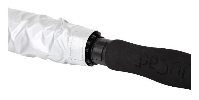 JuCad teleskopický golfový deštník 68" automatický s PINem, stříbrný (UV cohrana)
