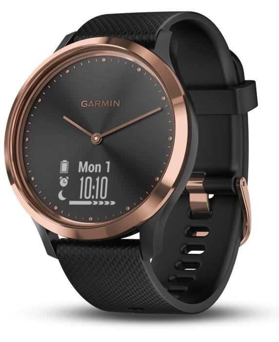 Garmin vívomove Optic Sport Rose Gold Black hodinky, S/M