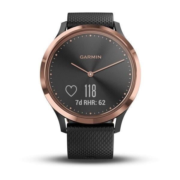 Garmin vívomove Optic Sport Rose Gold Black hodinky, S/M
