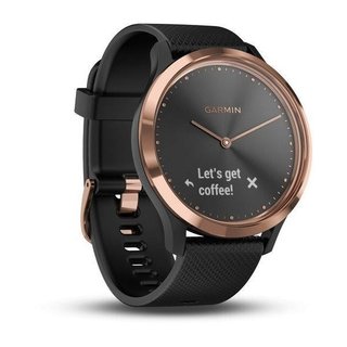 Garmin vívomove Optic Sport Rose Gold Black hodinky, S/M