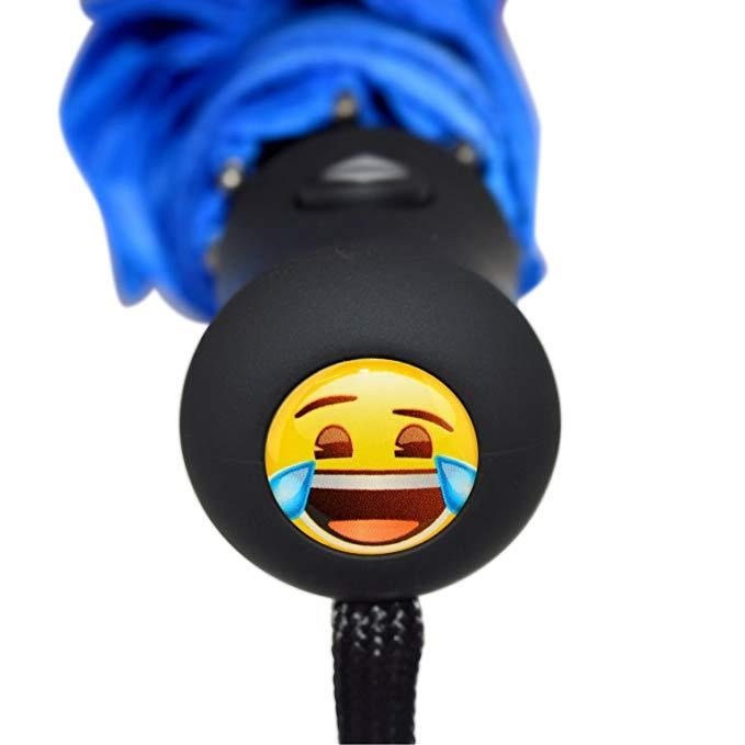 Emoji AutoFold Compact deštník, Face Laughing