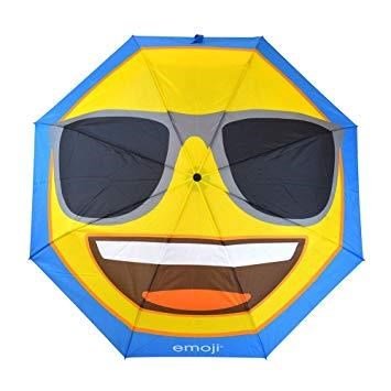 Emoji AutoFold Compact deštník, Face Sunglasses