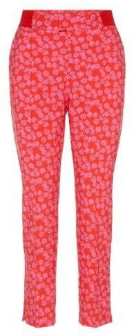 J.Lindeberg Gio Micro Stretch dámské kalhoty, pop pink flower print