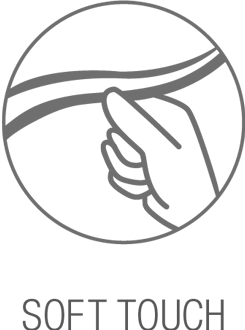 PING soft touch fabric technology icon