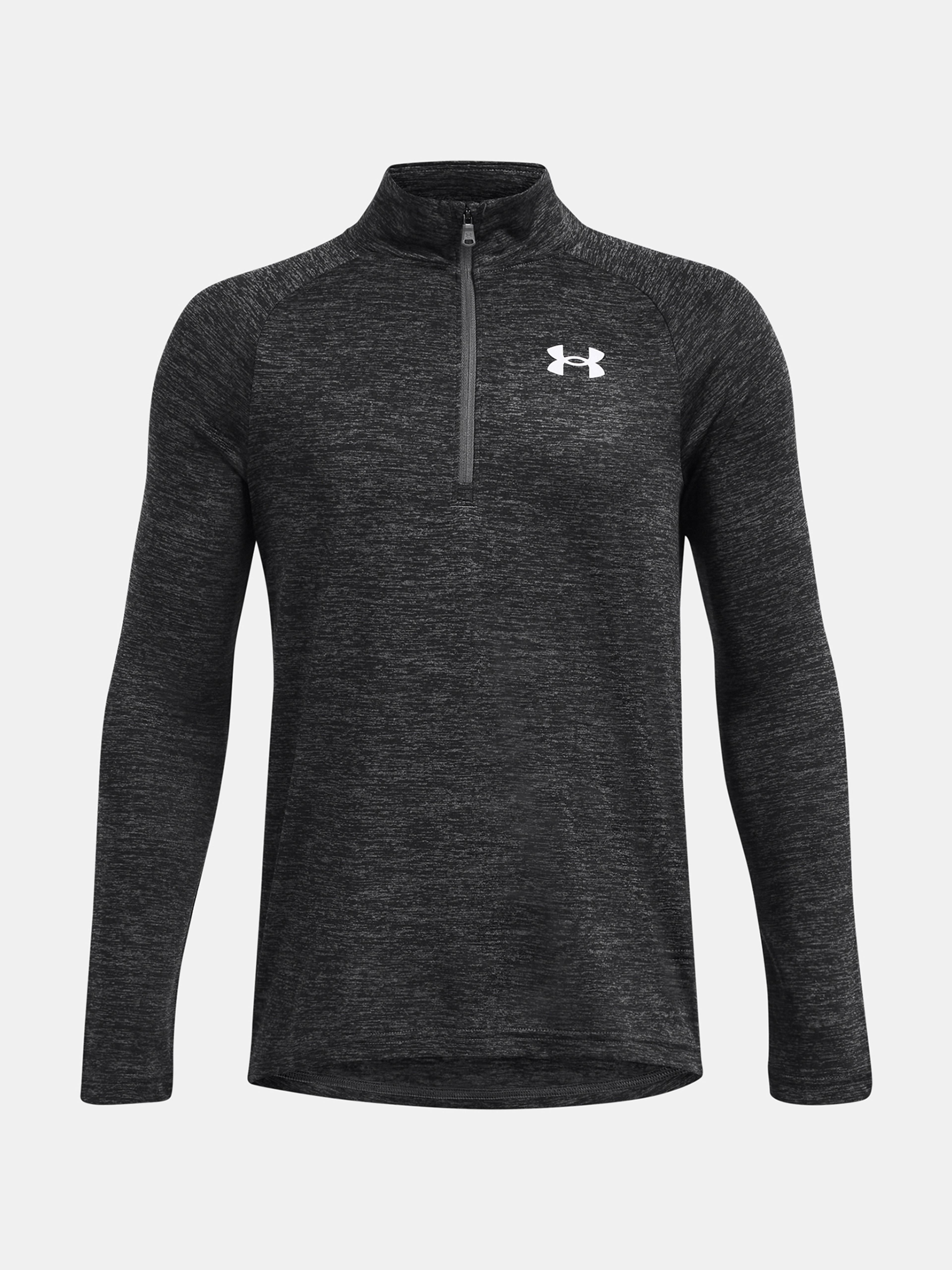 Dětská mikina Under Armour Tech 2.0 1/2 Zip šedá, pohled zepředu